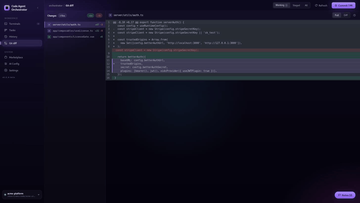 Commit and open PRs without leaving the app