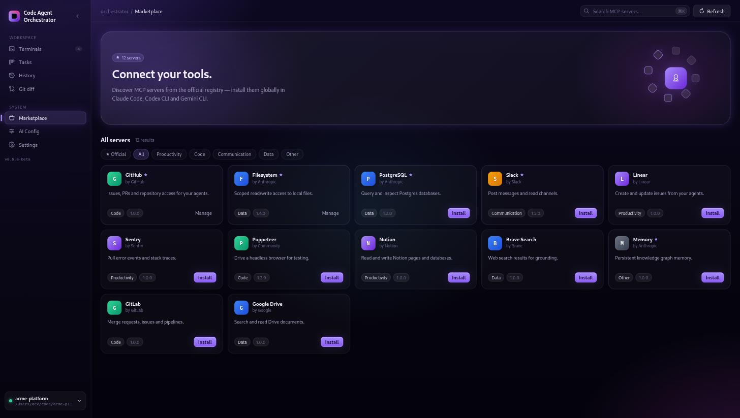 An MCP marketplace built in